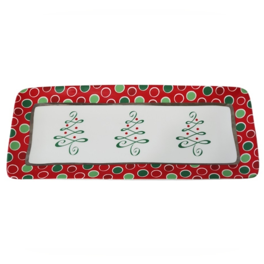 Christmas Holiday Platter Plate